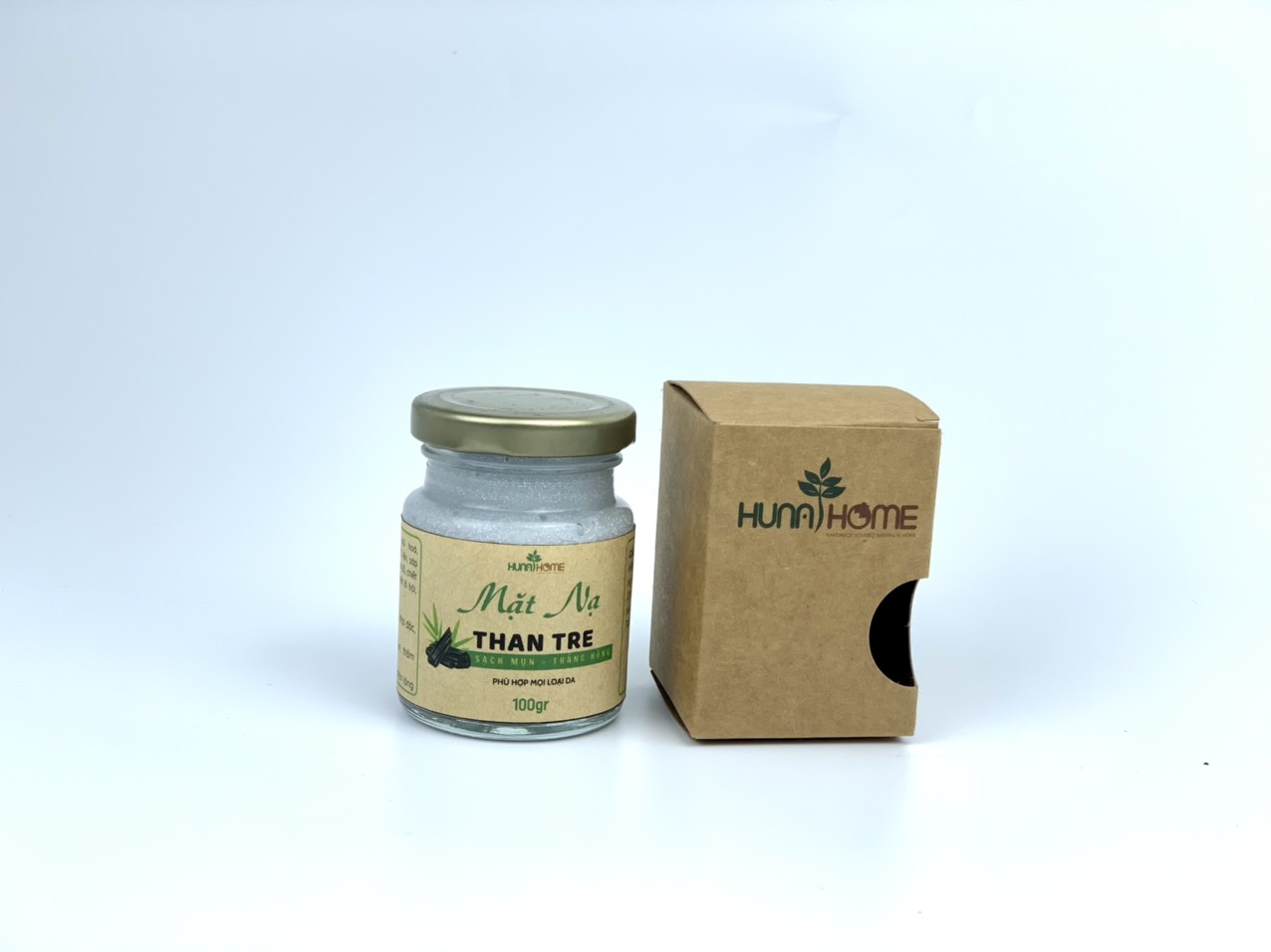 Mặt nạ than tre thải độc Hunahome ( đóng hộp 100g)