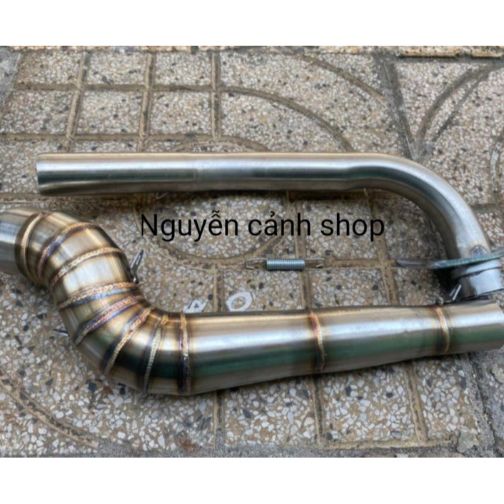 cổ pô sirius inox 2 khúc