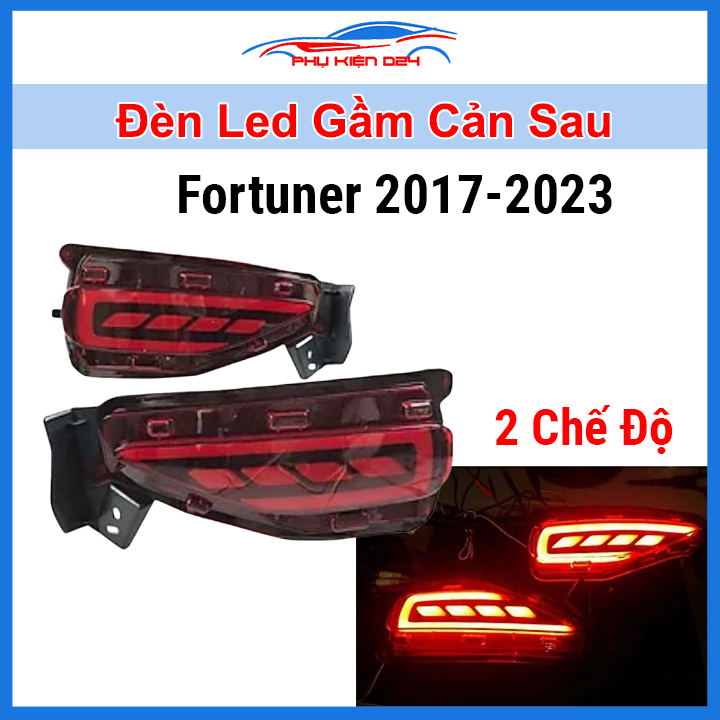 Đèn led gầm cản sau ô tô fortuner 2017 2018 2019 2020 2021 2022 2023 2 chế độ, độ led chiếu sáng, trang trí xe hơi cực chất