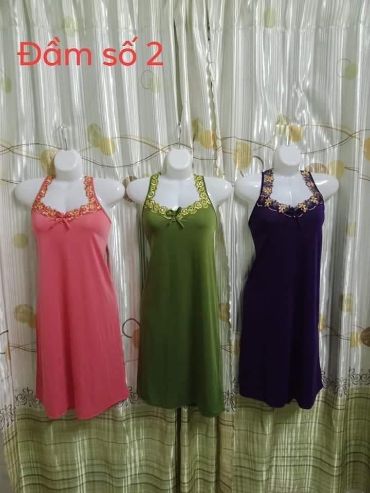 [HCM]combo 2 váy thun lanh bận ngủ cho nữ