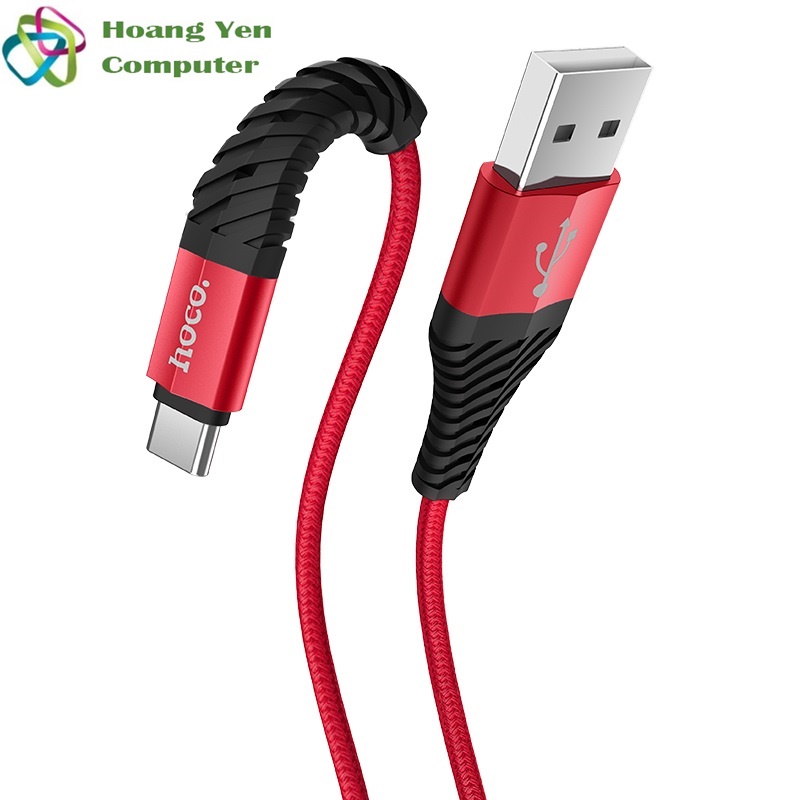 [HCM][1M] Cáp Sạc TYPE C Hoco X38 Dài 1M Dây Dù Cho Android - BH 12 Tháng 1 đổi 1 (MÀU SẮC NGẪU NHIÊN) - Hoàng Yến Computer