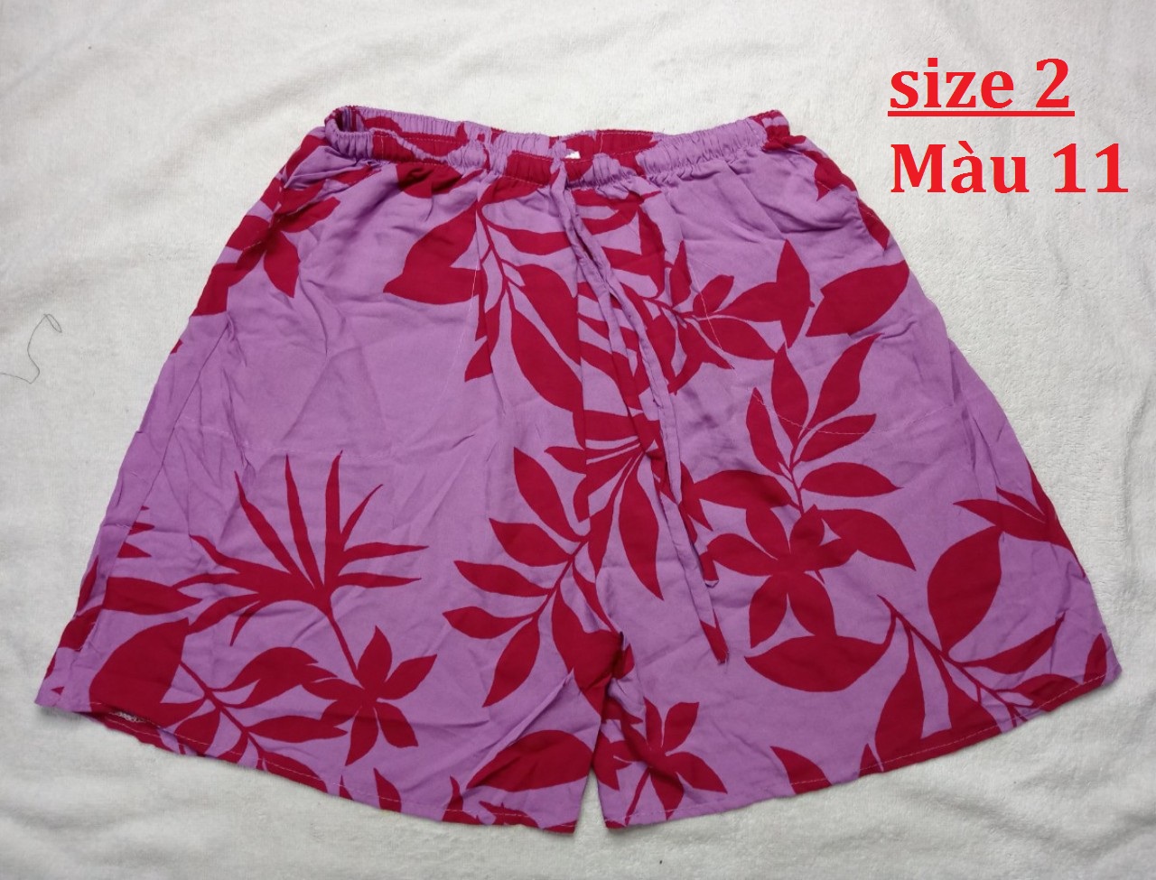 Quần đùi [51- 63 kg], quần đùi lanh vải mát, size 2