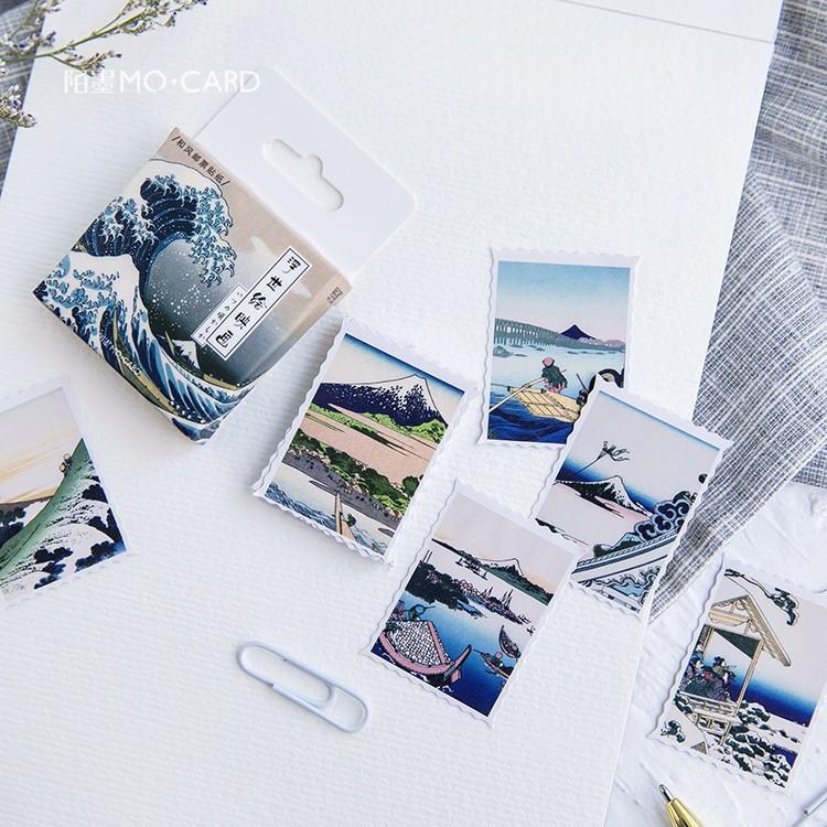 Hộp 46 sticker Nhật Bản trang trí planner scrapbook