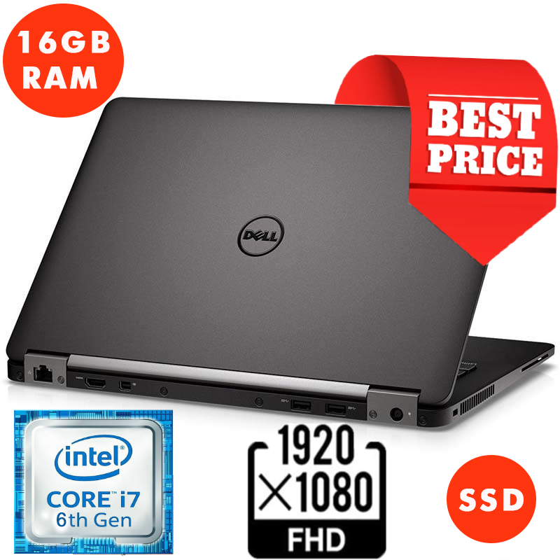 Laptop Dell E7470/ i7-6600U/ 16GB RAM/ 256GB SSD/ 14 Full HD, Laptop Doanh nhân, thiết kế, gaming