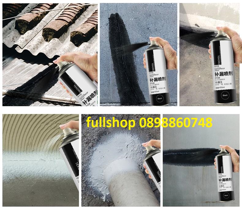 Sơn Xịt Chống Thấm chính hãng TEKORO màu đen