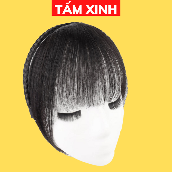 Bờm mái thưa giả nữ đẹp làm từ tóc thật - BỜM MÁI THẬT