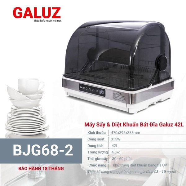 máy sấy bát Galuz BJG-68 42 lit