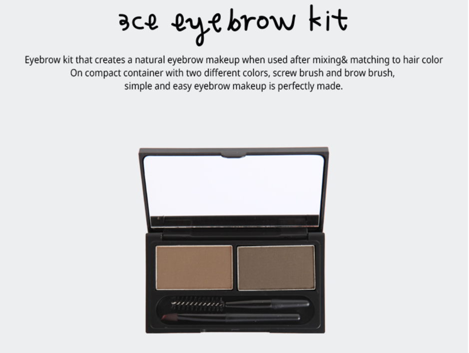 (CAM KẾTHÀNG CHUẨN AUTH) Bột tán mày 3CE EYE BROW KIT