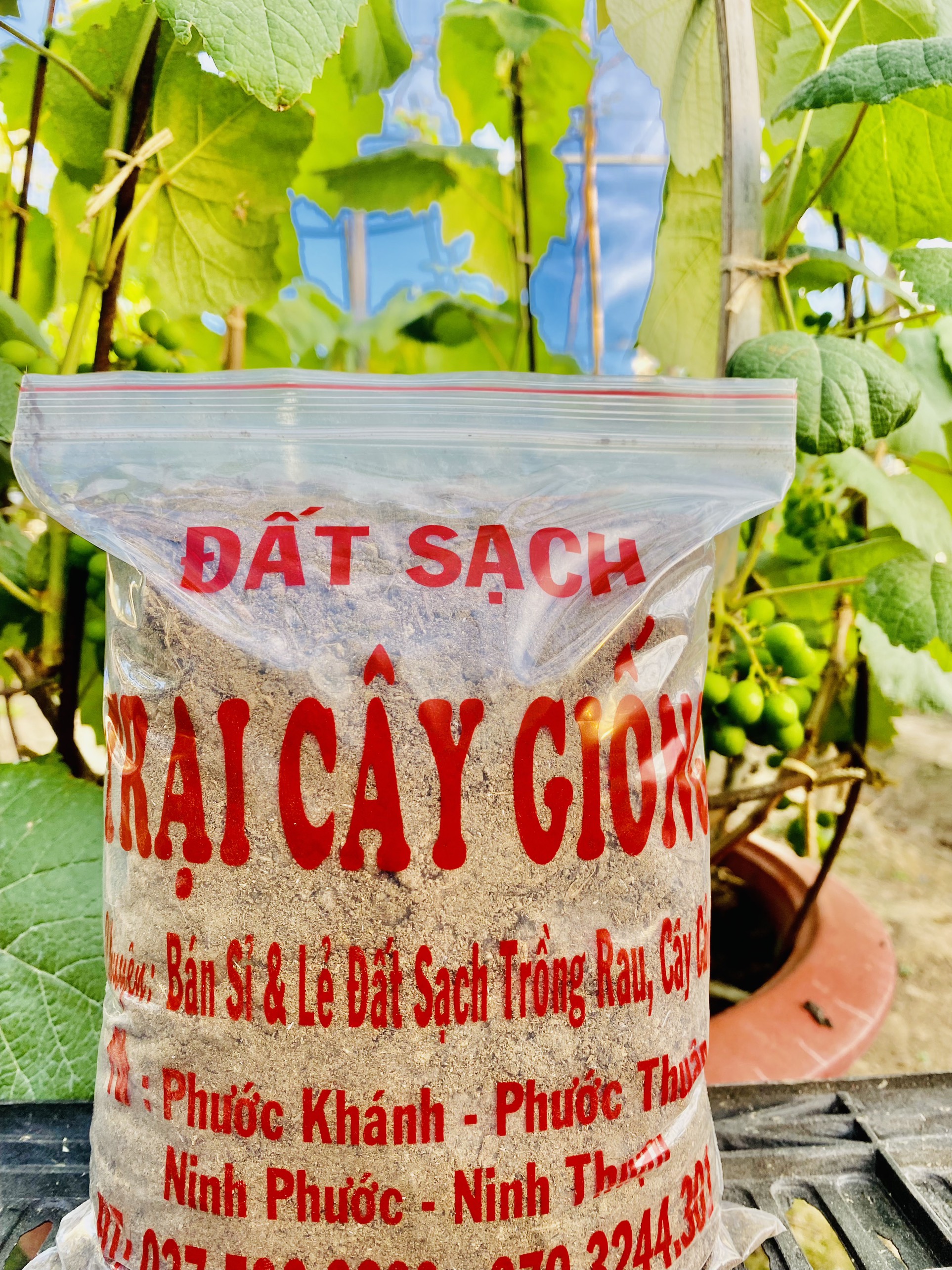 Đất Trộn Phân Bò Trồng Rau Cây Cảnh 1kg