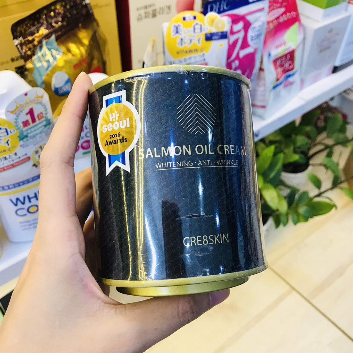 Kem Dưỡng Ẩm, Làm Trắng Da, Chống Lão Hóa Từ Dầu Và Trứng Cá Hồi CRE8SKIN Salmon Oil Cream 80g