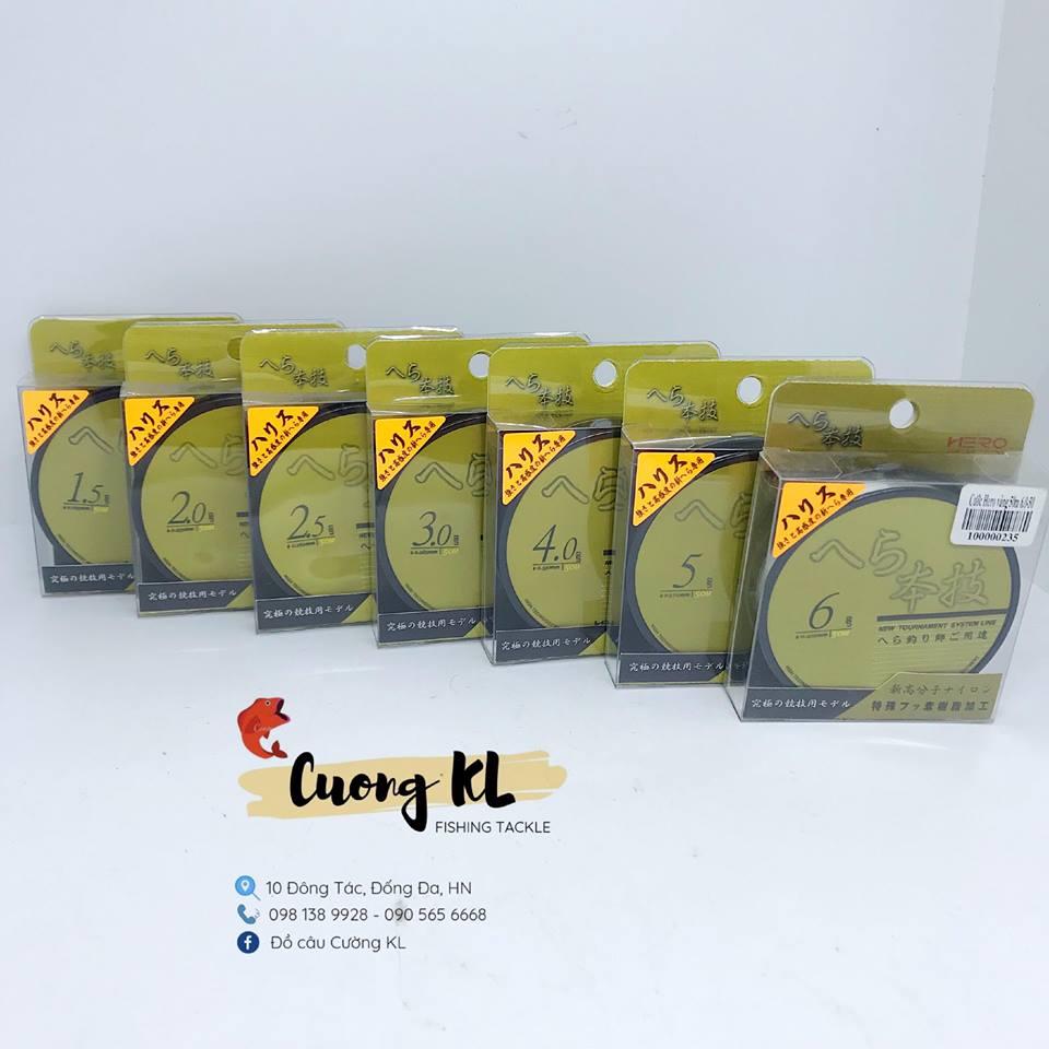 Cước link câu cá hero vàng 50m