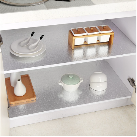 Giấy thiếc bạc dán bếp khổ 61cm x 3m