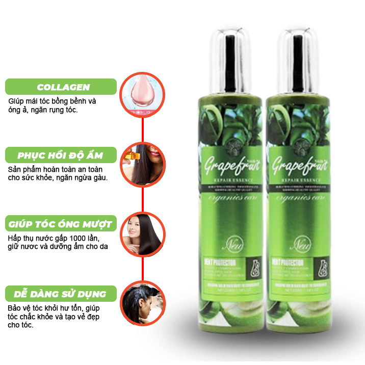 Xịt Dưỡng Bưởi Grapefruit Plus 220ml-Chống Rụng Kích Mọc Tóc