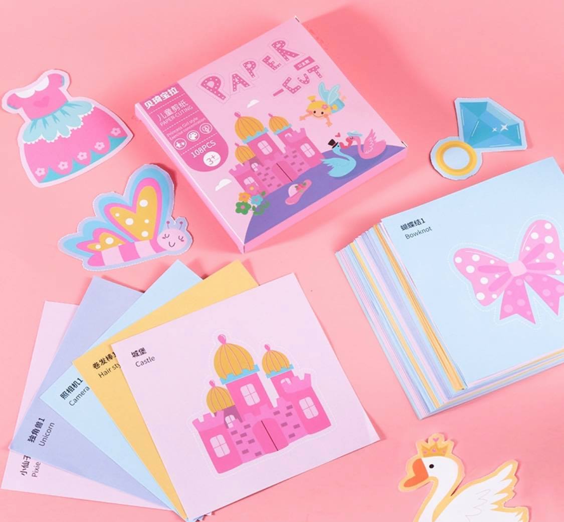 BỘ CẮT GIẤY THỦ CÔNG CHO BÉ