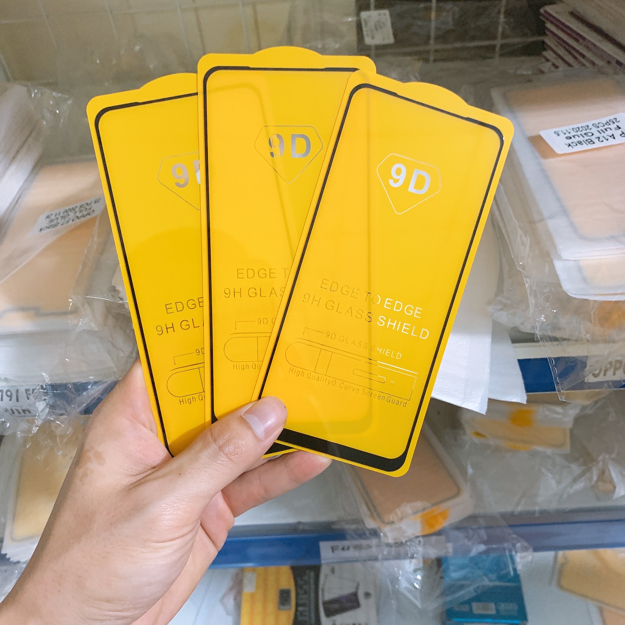Kính cường lực 9D Oppo Full Màn hình A31 A52 A53 A54 A55 A57 A58 A71 A72 A74 A76 A77s A78 A83 A92 A93 A94 A95 A96 2020 cao cấp - Độ cứng 9H - Vát cạnh tràn viền - Tặng kèm bộ giấy lau Màn hình