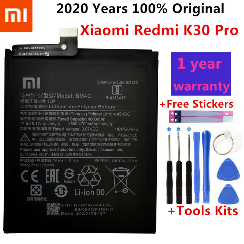 [Hàng chuẩn zin] Pin Xiaomi Redmi K30 Pro (BM4Q) bảo hành 1 đổi 1