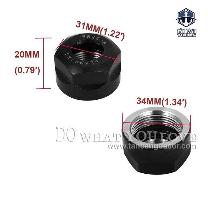 Đầu Kẹp Collet CNC Huhao 5743 ER20