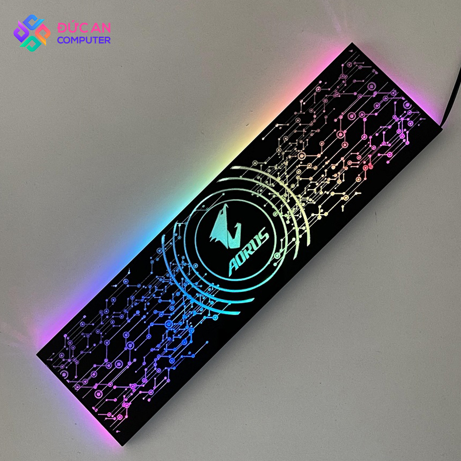 Cover Che Nguồn Máy Tính Led RGB Đồng Bộ Hub Và Mainboard(3Pin 5V) - Họa Tiết Mạch Điện Công Nghệ và Logo Các Hãng