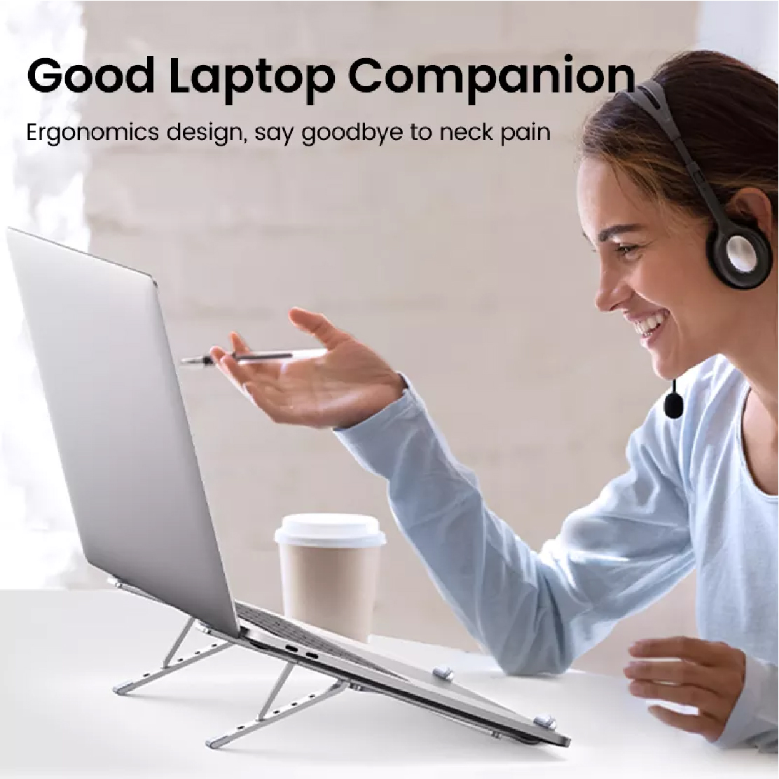 Giá đỡ laptop nhôm UGREEN LP451 Điều chỉnh độ cao | Có thể gập lại| Cứng cáp, bền bỉ| Tản nhiệt tốt cho laptop| Cam kết chính hãng| 20642 40289