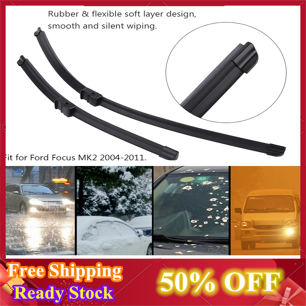 2 Chiếc Kính Chắn Gió Phía Trước Lá Gạt Nước Kính Chắn Trái & Phải Cho FORD FOCUS MK2 2004-2011
