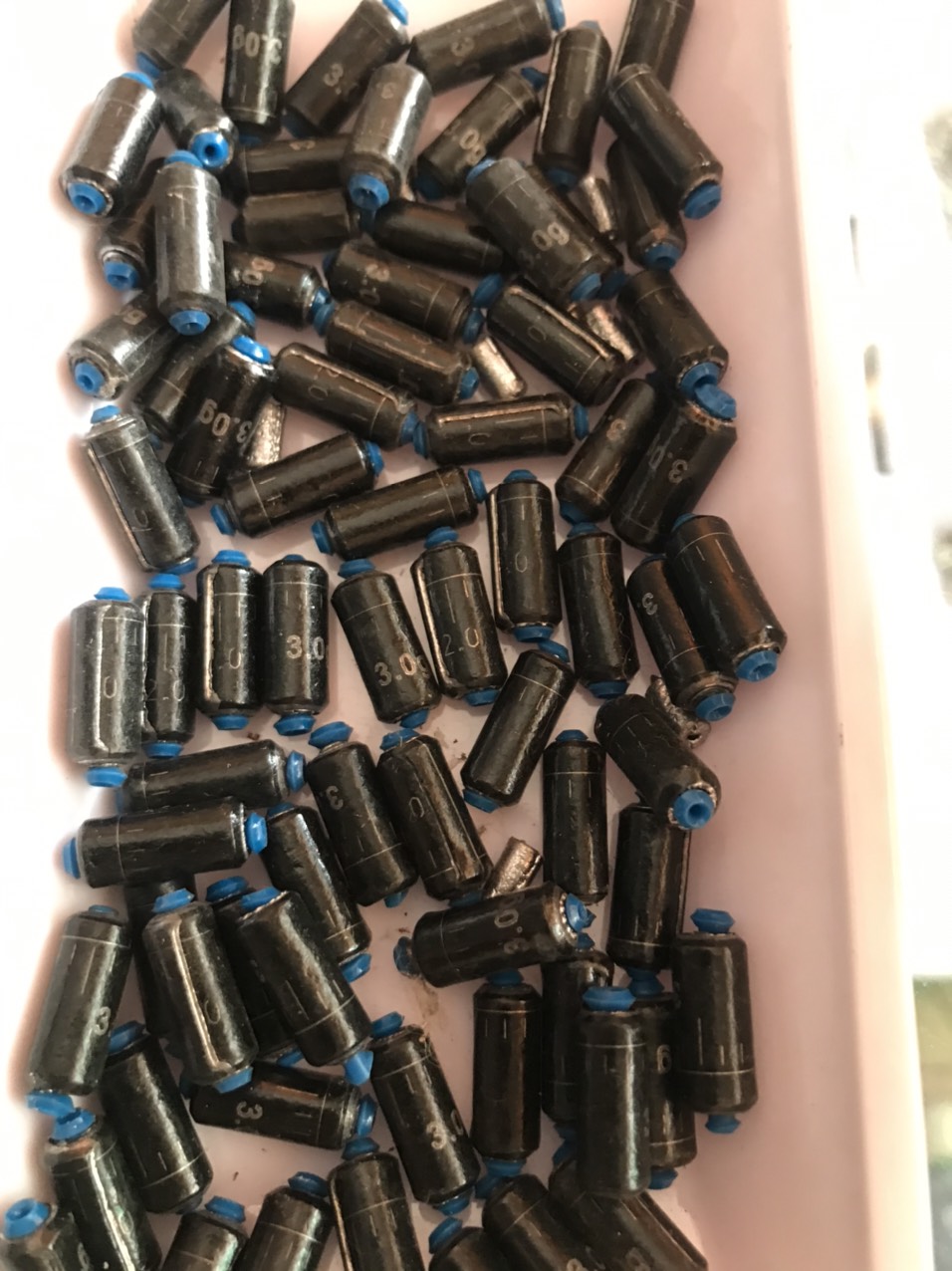 Combo 20 Cuộn chì lá câu đài 2,0gr/2,5gr/3,0gr có thanh quấn chì - chì lá câu đài - chì lá cuộn sẵn