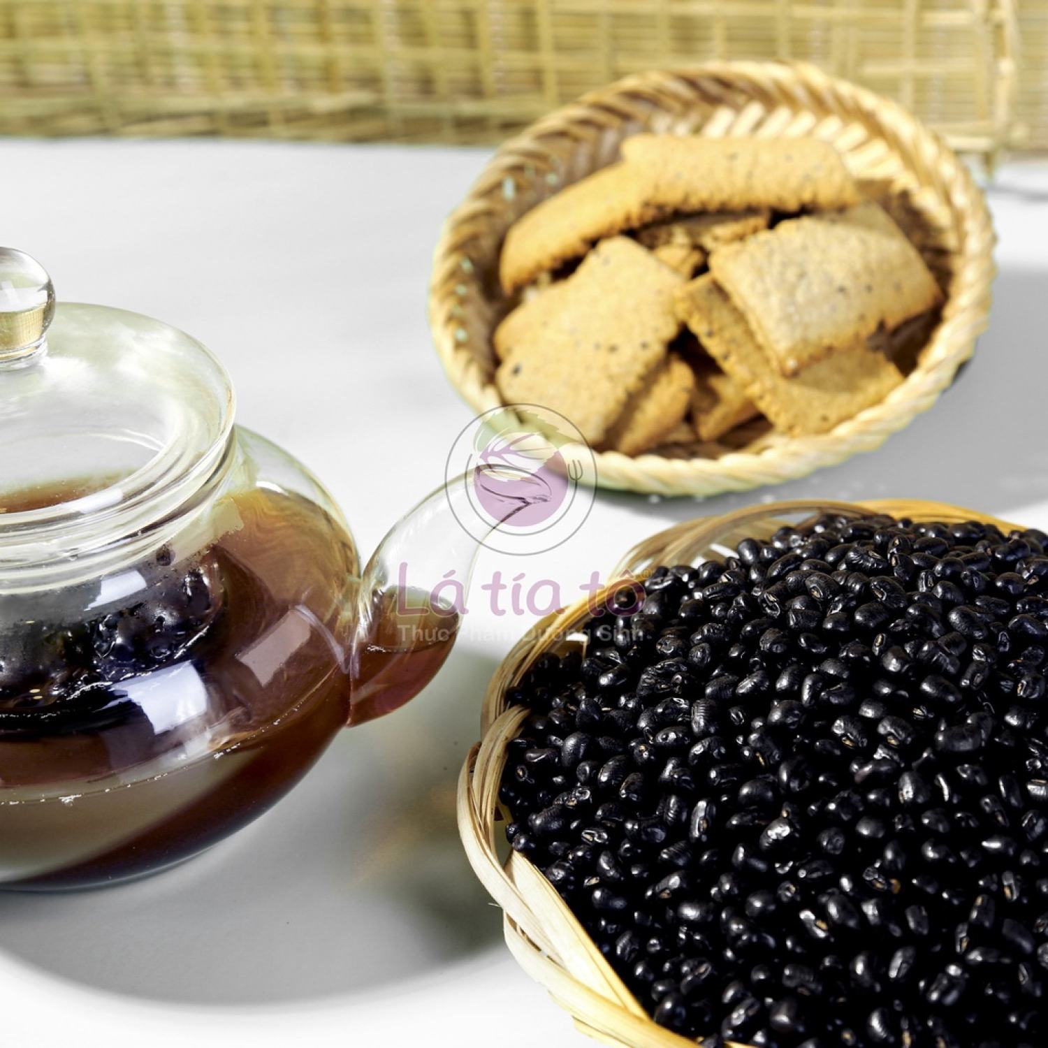 TRÀ ĐẬU ĐEN XANH LÒNG 500GR - LÁ TÍA TÔ