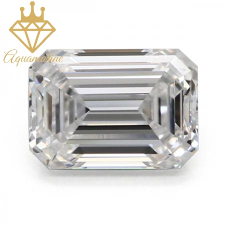 (Size 9x11 mm) Kim cương nhân tạo Moissanite giác cắt Emerald