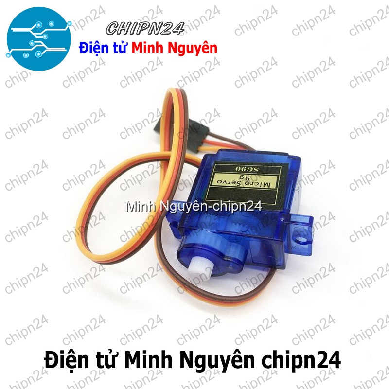 [1 cái] (Q121) Động cơ RC Servo SG90 180 độ - HH000315