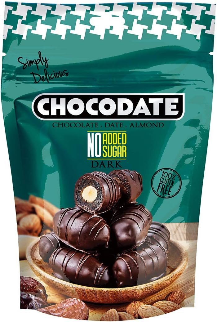 Sôcôla Đắng không thêm đường, bọc chà là, nhân hạnh nhân -  Hiệu Chocodate code: 7952