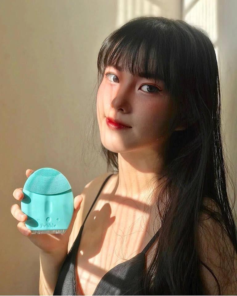 [HCM]Máy rửa mặt Pebble Lisa gen 5- xanh mint [Bảo hành 12 tháng full box]