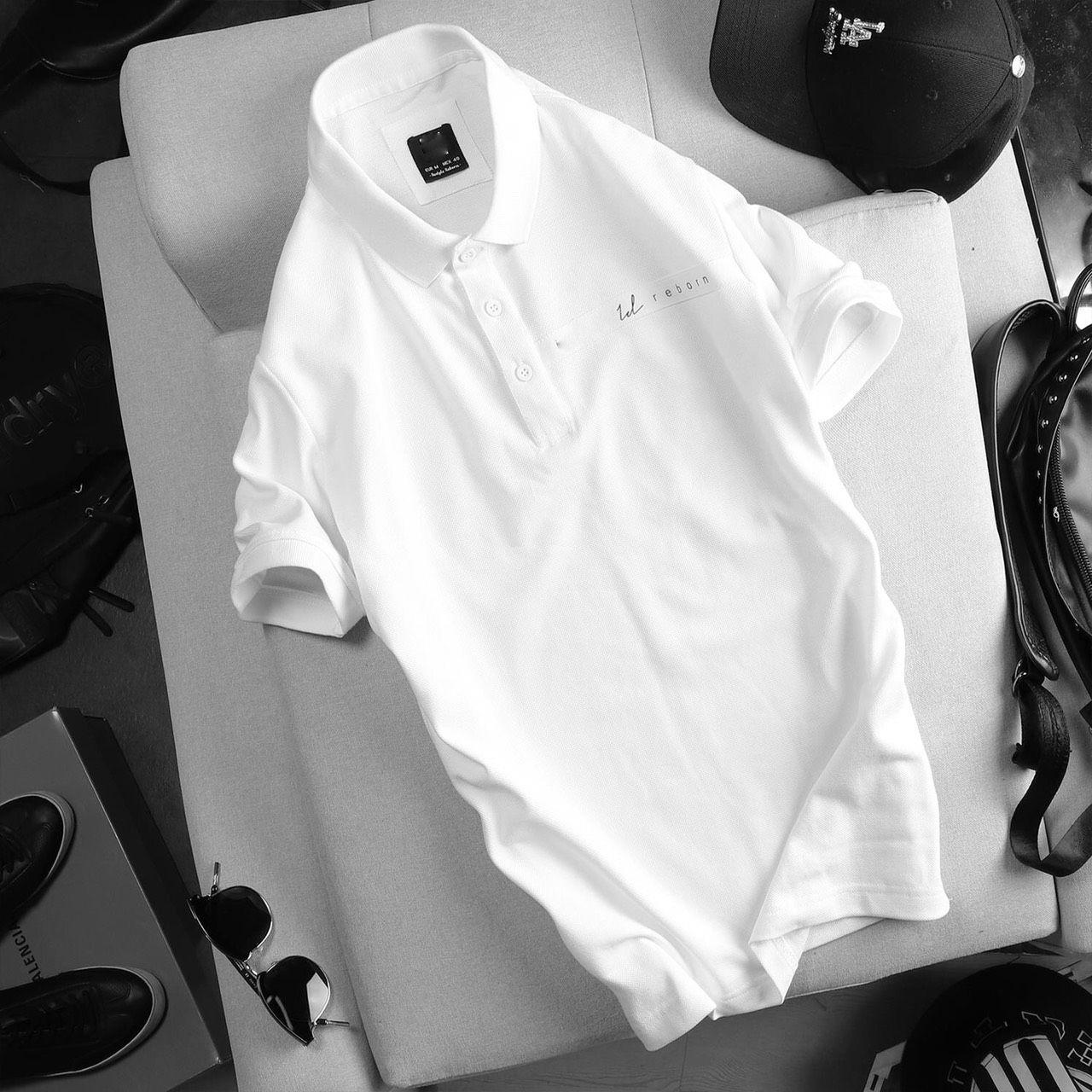 [HCM]ÁO THUN NAM CỔ TRỤ IN CHỮ ICON NGẮN TAY THỜI TRANG SIÊU HOT