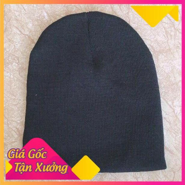 Mũ Len Beanie Trơn Dáng Ngắn 21cm phong cách hàn