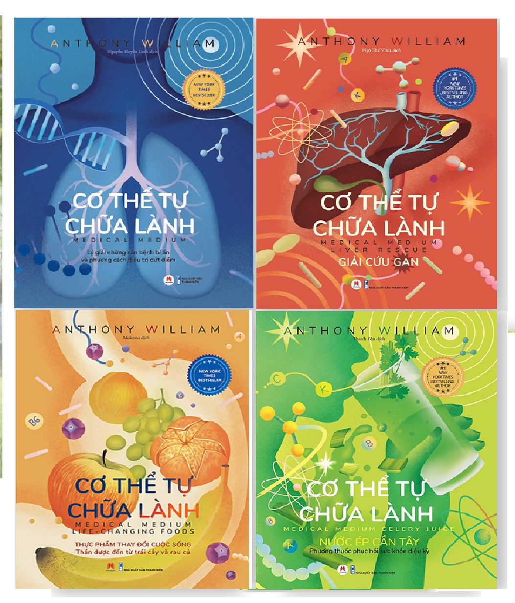 Sachnguyetlinh - Cơ Thể Tự Chữa Lành (bộ 4 cuốn)