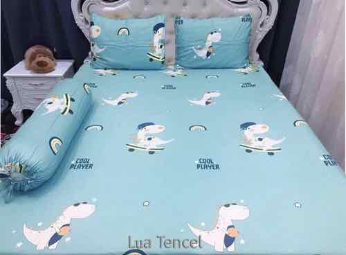 Drap Lụa Tencel 5 Món + Mền