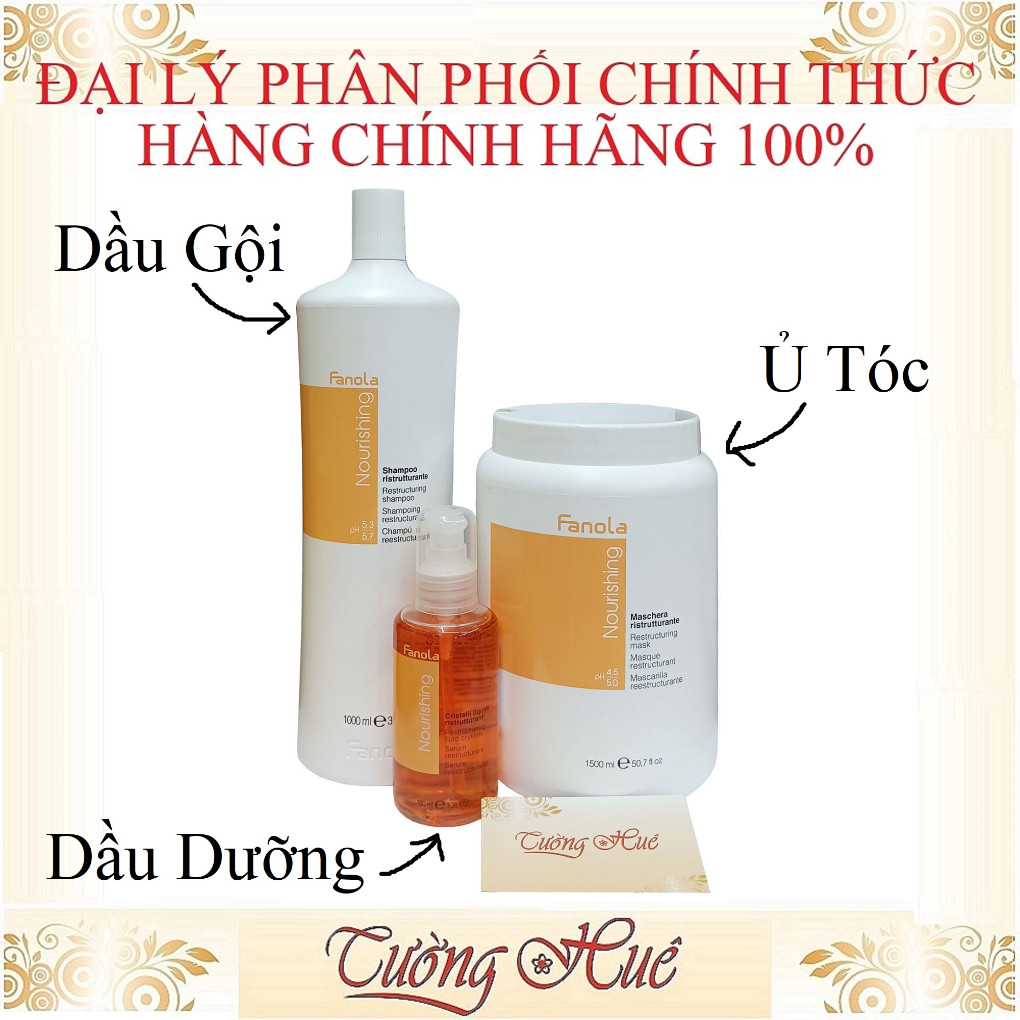 Dầu gội Fanola Nutri Care 1000ml