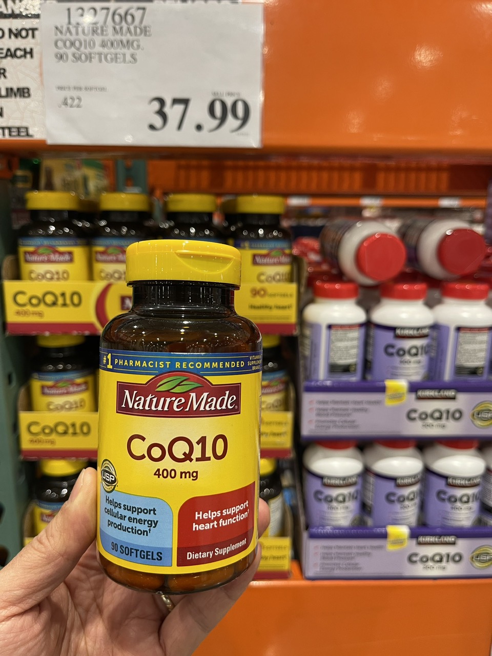 Bổ sung coq10 cho tim mạch nature made 400mg 90 viên mỹ