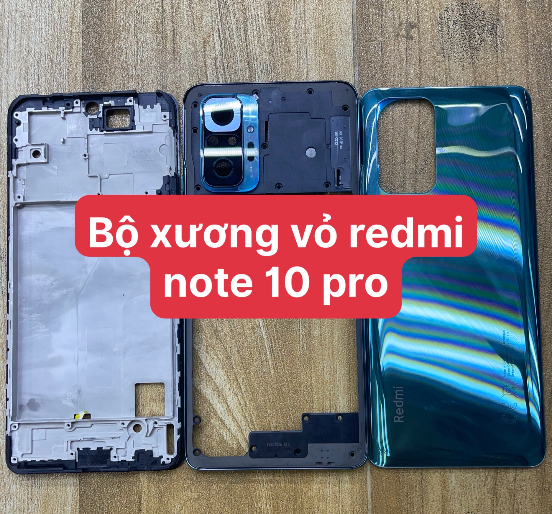 BỘ VỎ ZIN MỚI ĐIỆN THOẠI XIAOMI REDMI NOTE 10 PRO
