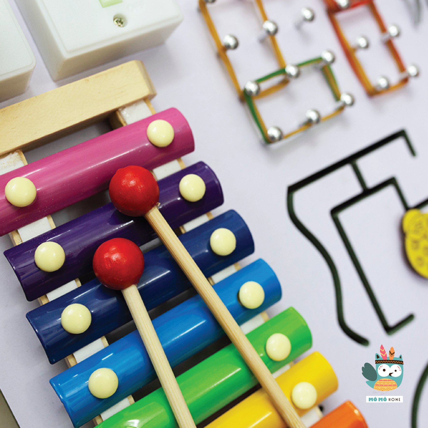 Bảng bận rộn dạng đàn - busy board