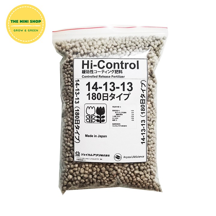 Phân tan chậm cho hoa lan Hi-Control 14-13-13 gói 500g