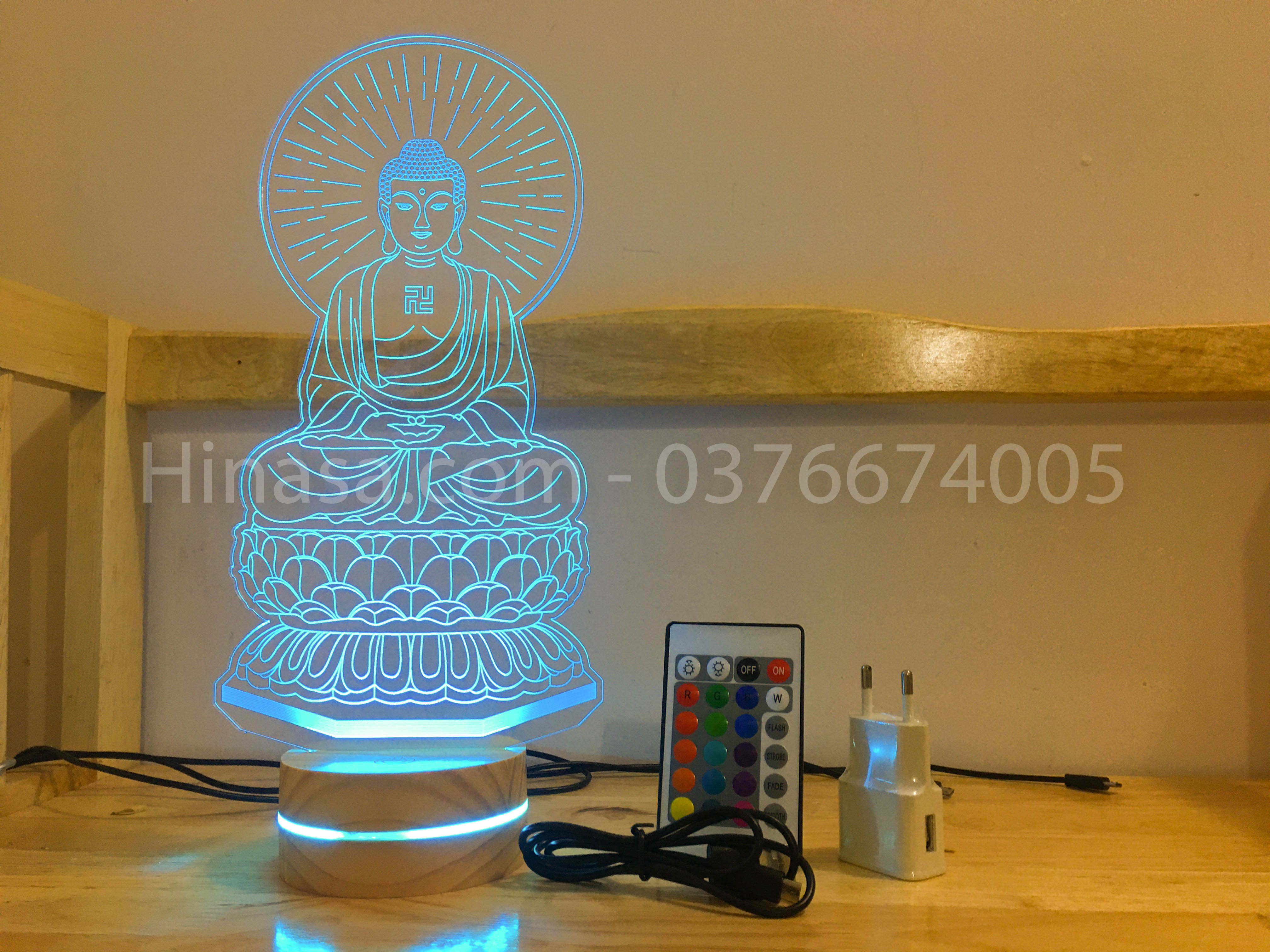 Phật A Di Đà Cao 16 màu cao 30cm