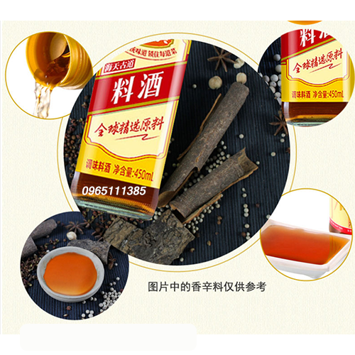 Gia Vị R.ượu Nấu Ăn Hải Thiên 450ml