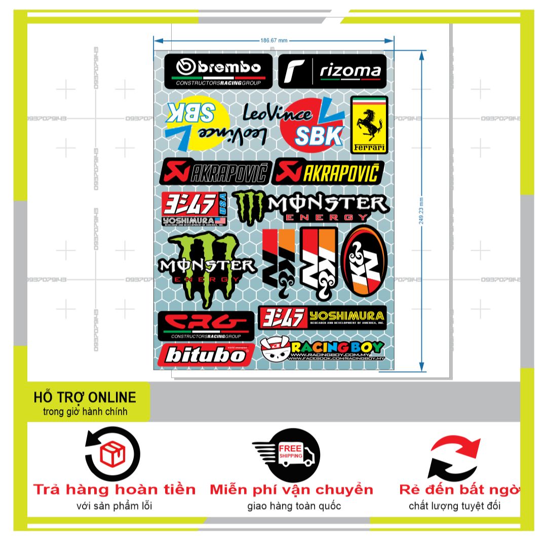 LOGO STICKER MONSTER 01  - THUDECAL