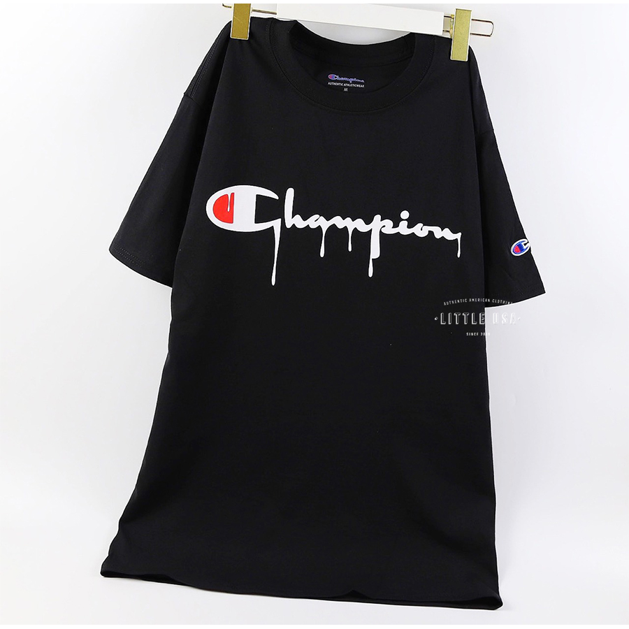 Áo Thun Champion® Tagless Drip Logo Tee (Tan Chãy) - Unisex Nam Nữ