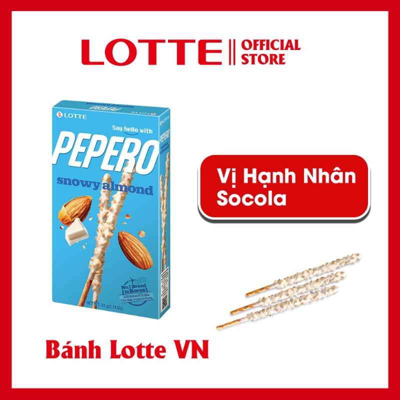 (7 Vị) Bánh Que Pepero Lotte Hàn Quốc 32g