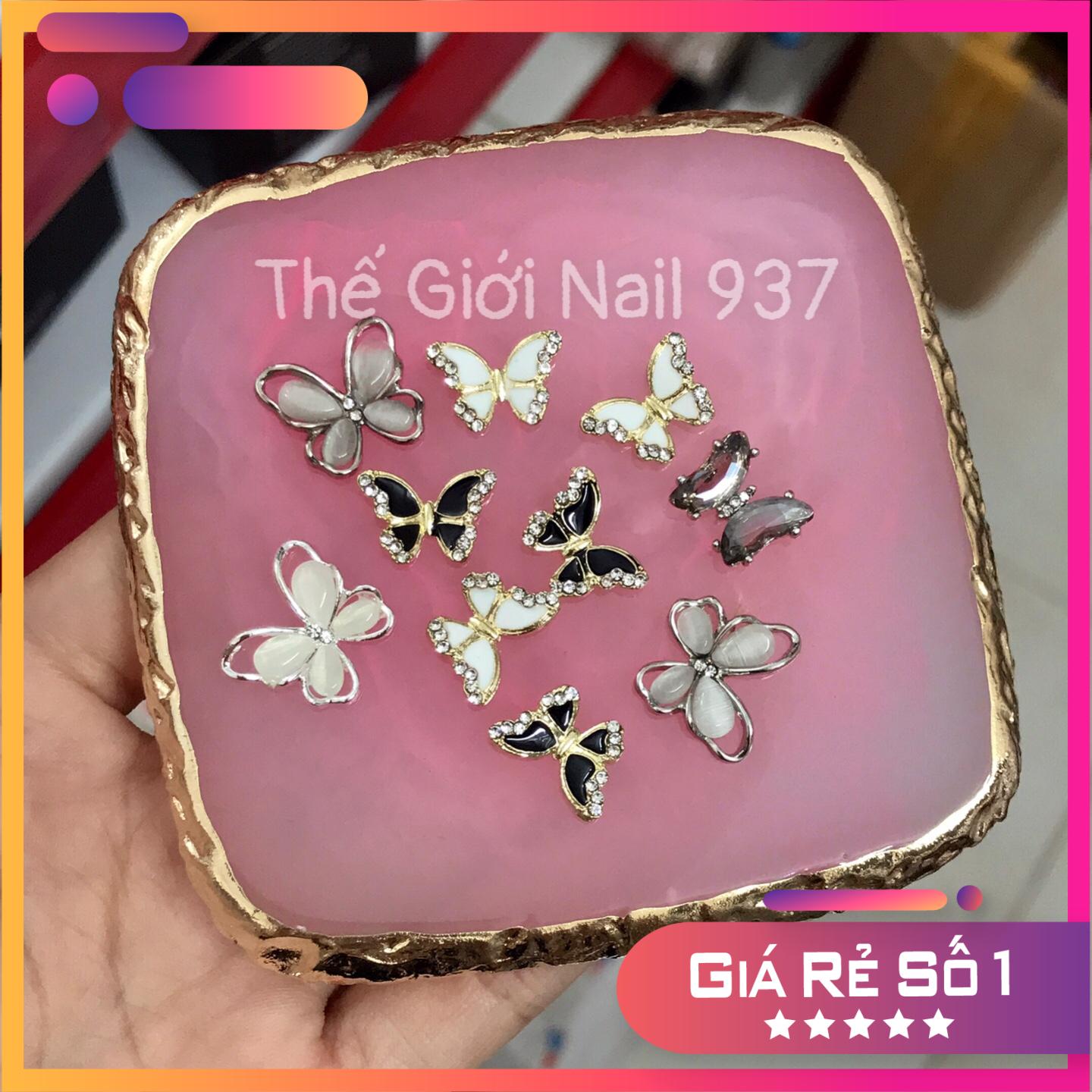 Charm Bướm Đá Đính Móng Tay Cao Cấp,Túi 10 con - TGN 937