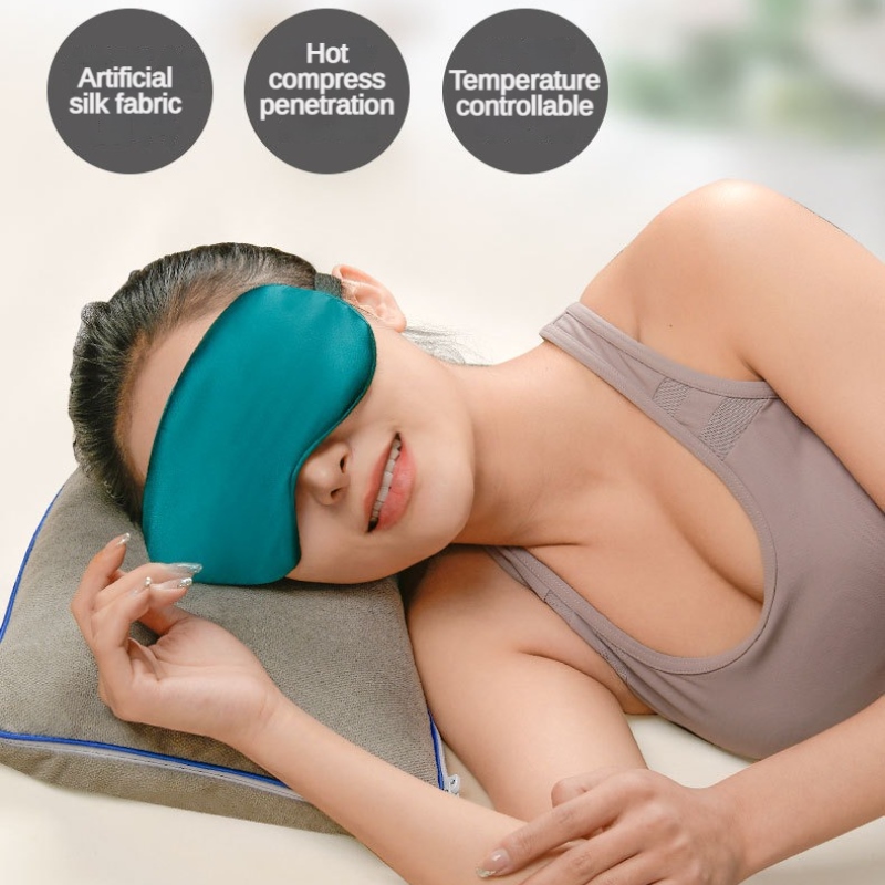 【CC】☃  USB Heated Eye Heating Hot Compress Cover Sleeping Electrical Temperature Control Blindfold