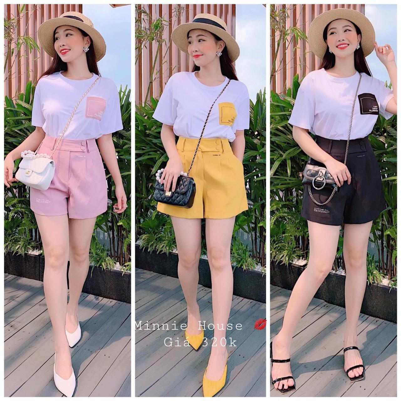 Sét Bộ Đùi Phối Màu Cực Tiểu Thư TTS0533