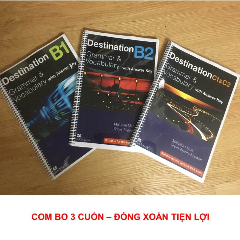 Trọn bộ - Destination B1, B2, C1&C2 (Combo 3 cuốn) đen trắng