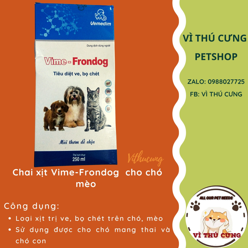 Chai Vime Drondog Cho chó mèo