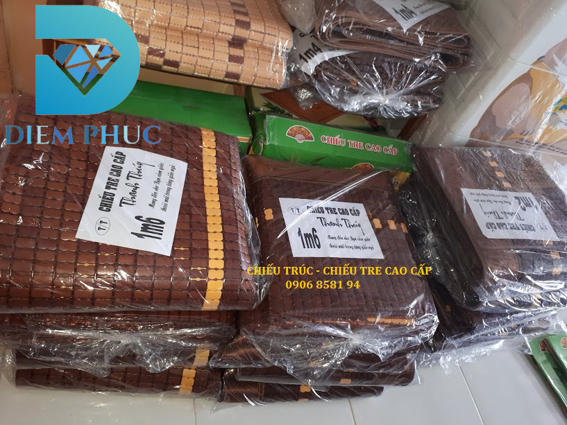 [HCM]1m6 x 1m9 -CHIẾU TRE - CHIẾU TRÚC CAO CẤP HẠT ĐEN CÓ VIỀN